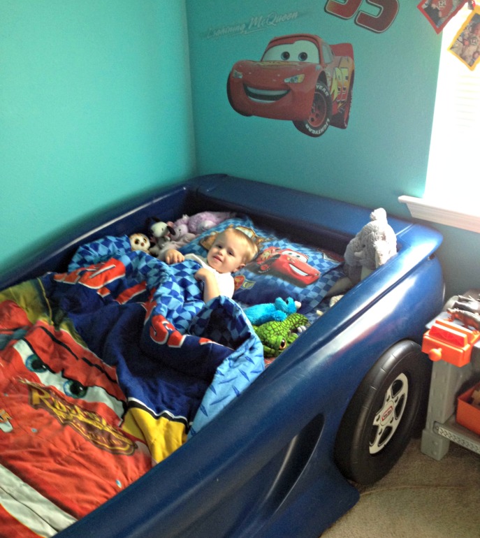 Lucas in Car Bed